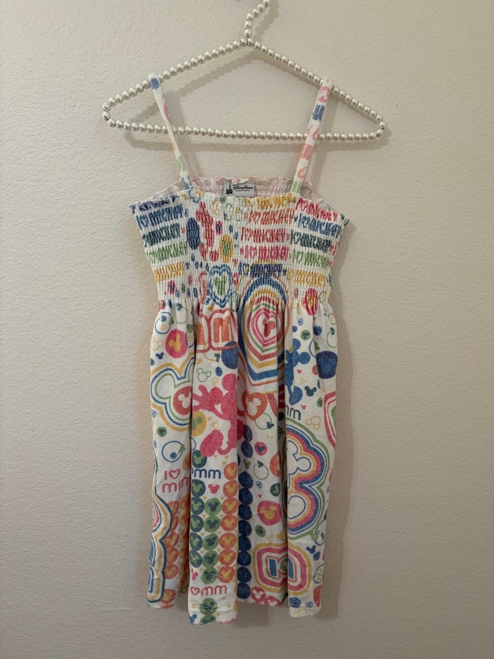Disney Swimsuit Coverup Girls Size Large Terry Cloth Vacation Cruise Dress Vaca